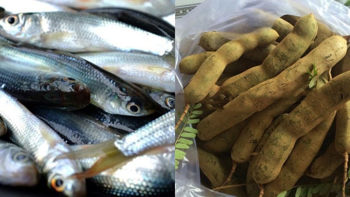 Ingredients for braised fish with tamarind