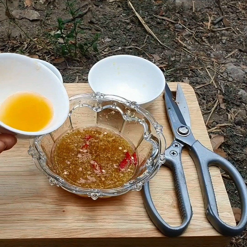 Step 3 Prepare ginger fish sauce Grilled catfish with scallion oil