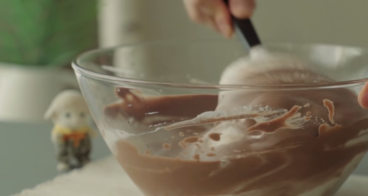 Step 4 Mixing the Batter Chocolate Roll Cake