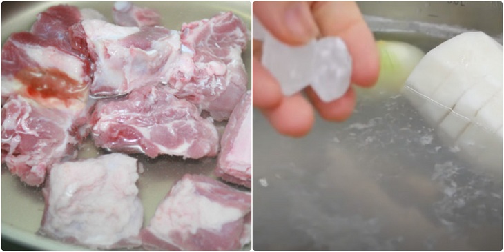 Step 1 Prepare the pork ribs Imitation Crab Shrimp Noodle