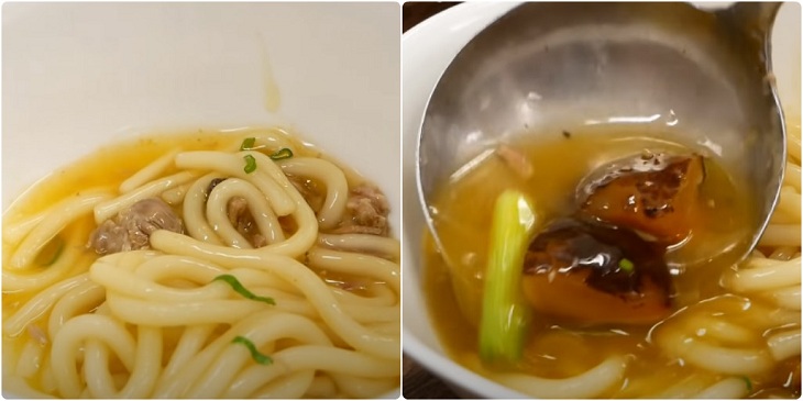 Step 6 Completion of imitation crab noodle soup