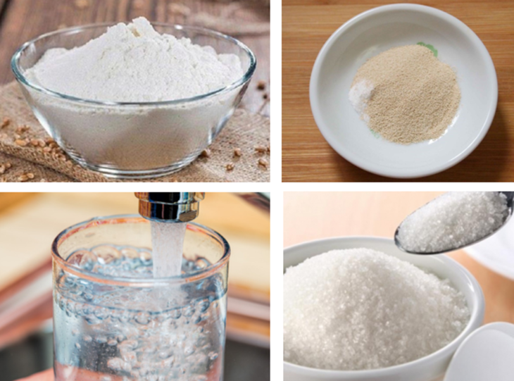 Ingredients for steamed buns
