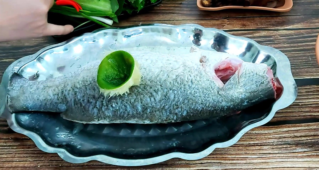 Step 1 Prepare barramundi Grilled Barramundi with Sichuan Sauce