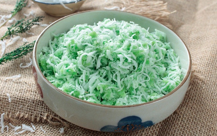 Step 4 The finished product Flattened rice mixed with coconut
