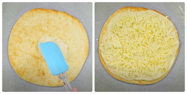 Step 4 Baking the durian pizza Durian cheese pizza