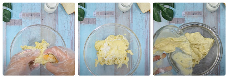 Step 3 Preparing durian Durian cheese pizza
