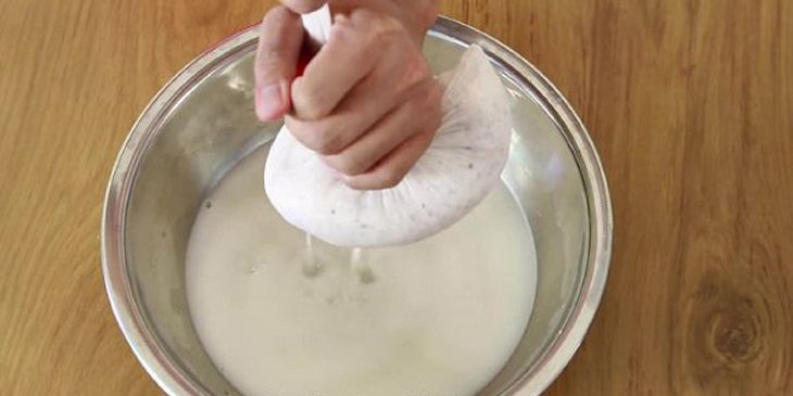 Step 2 Make coconut milk Green Bean Coconut Milk Smoothie