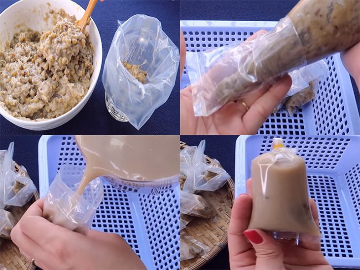 Step 4 Completion Mung bean smoothie in bag