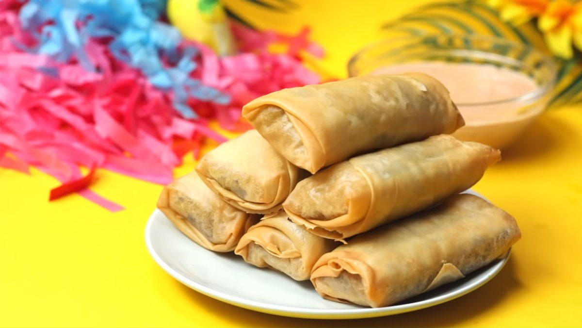 Beef Cheese Spring Rolls