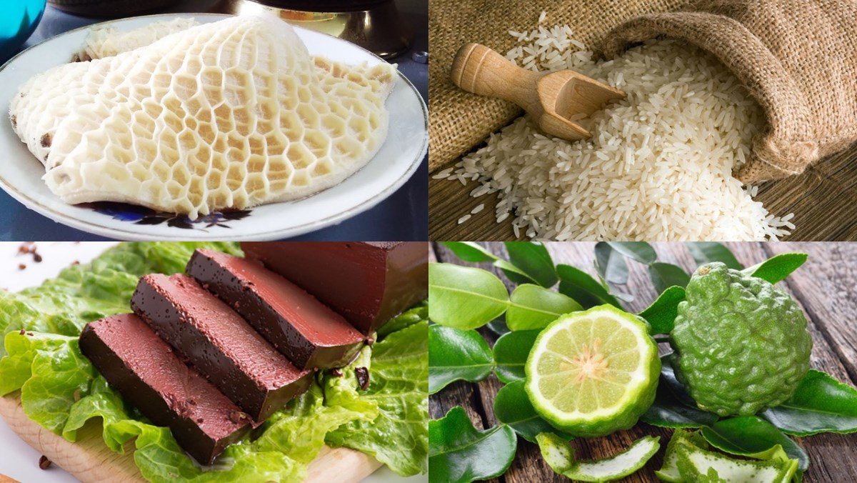 Ingredients for Tri Ton beef porridge