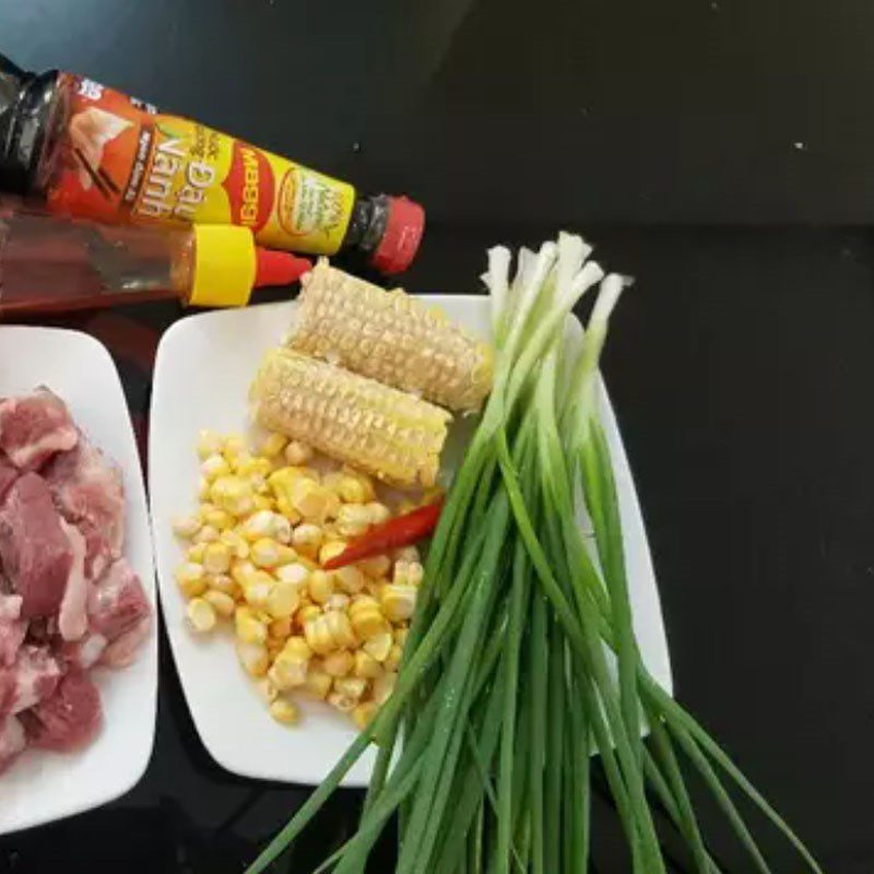 Step 2 Prepare the other ingredients Corn rib porridge