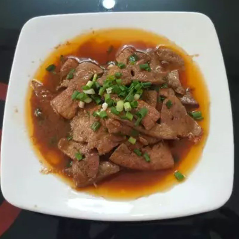 Step 5 Stir-fry pig liver Corn porridge