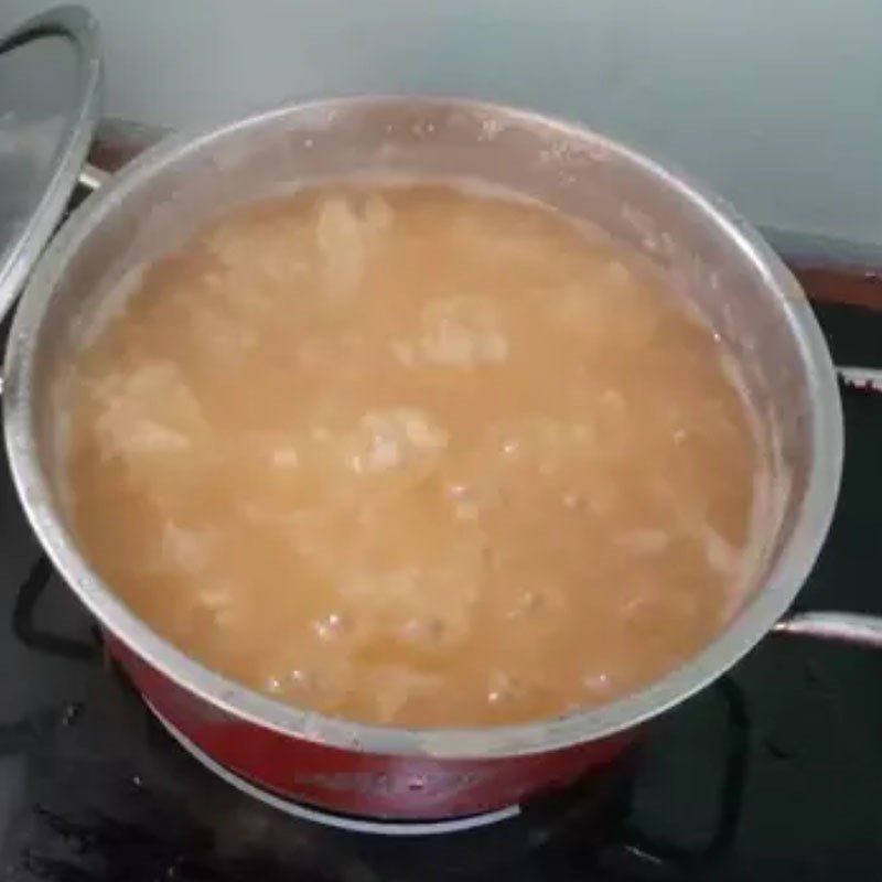 Step 6 Cook the porridge Corn porridge