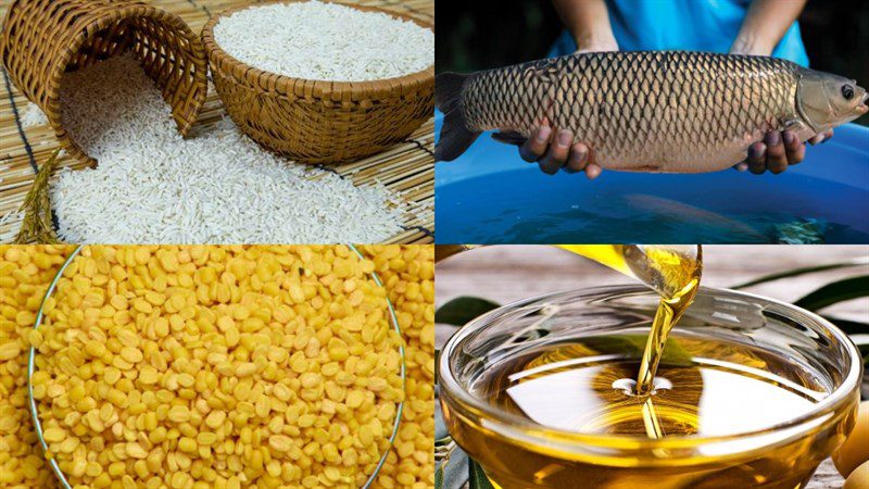 Ingredients for fish porridge