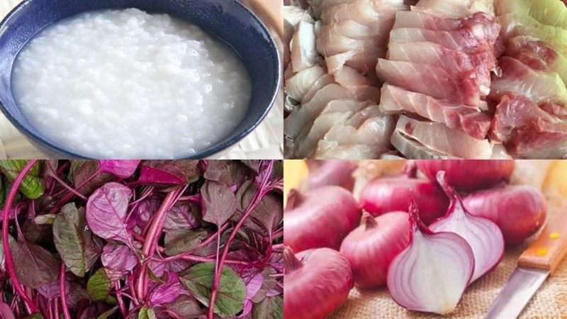 Ingredients for catfish porridge