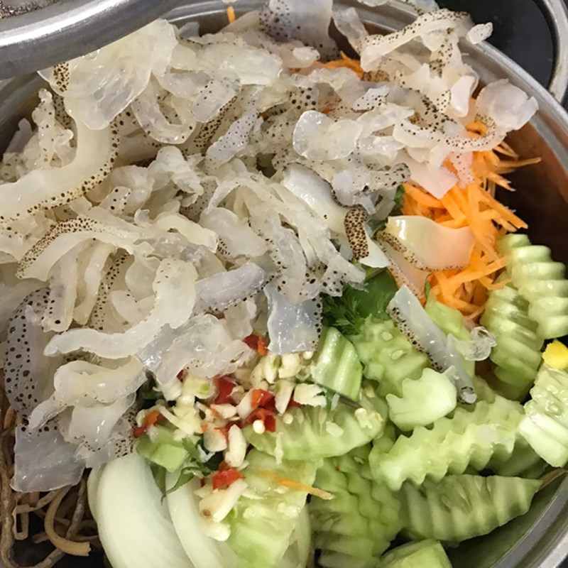 Step 3 Cooking Banana Flower Jelly Salad (Recipe shared by user)