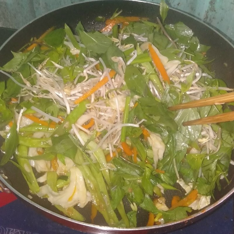 Step 2 Preparing stir-fried noodles with tofu Stir-fried noodles with tofu