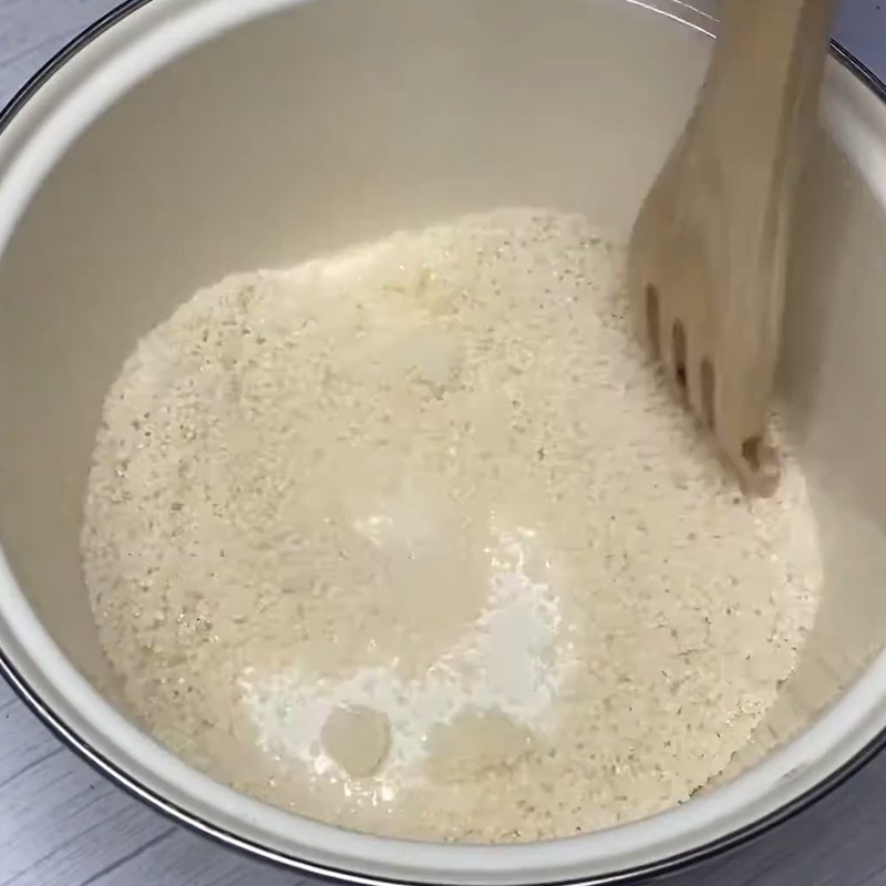 Step 1 Soak agar powder and activate gelatin Cheese Khúc Bạch Dessert