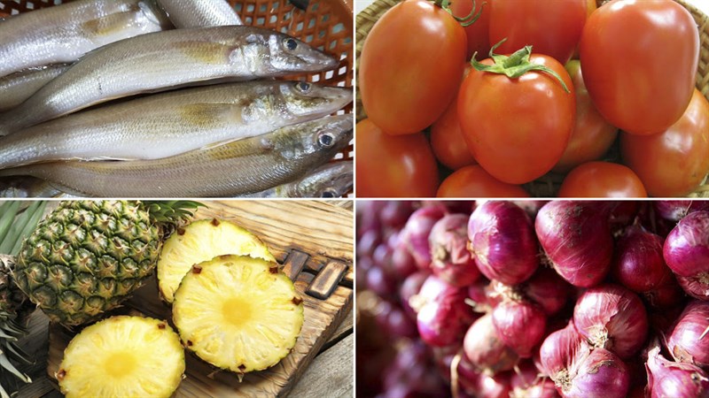 Ingredients for crispy fried fish dish
