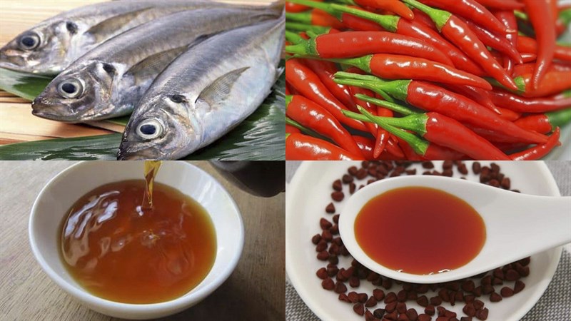 Ingredients for grilled snakehead fish with chili salt