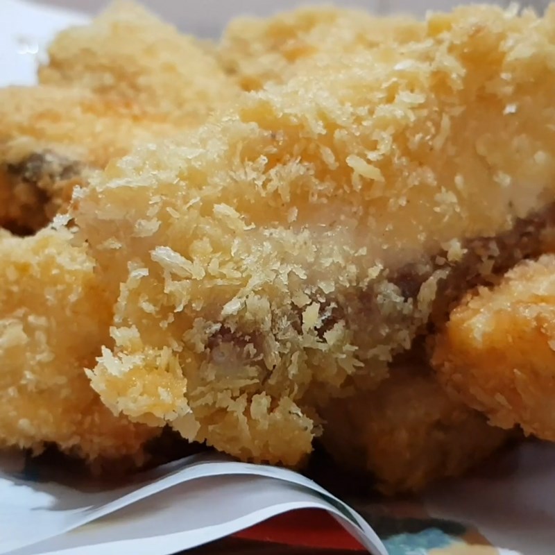Step 3 Frying the carp Fried carp