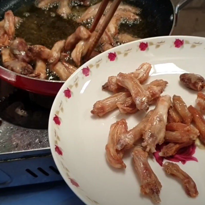 Step 3 Fried Duck Tongue Crispy Fried Duck Tongue