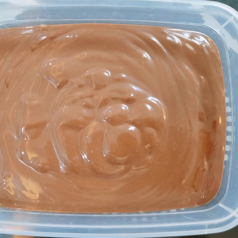 Step 3 Pour the mixture into the mold Chocolate ice cream