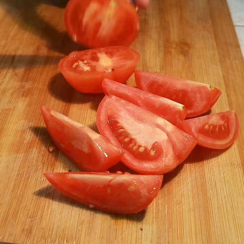 Step 1 Prepare the Vegetables for Mekong Delta Seafood Crab Hot Pot