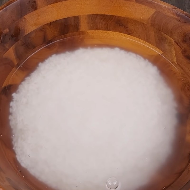 Step 1 Prepare the sticky rice and steam it Savory Sticky Rice with Pickled Radish