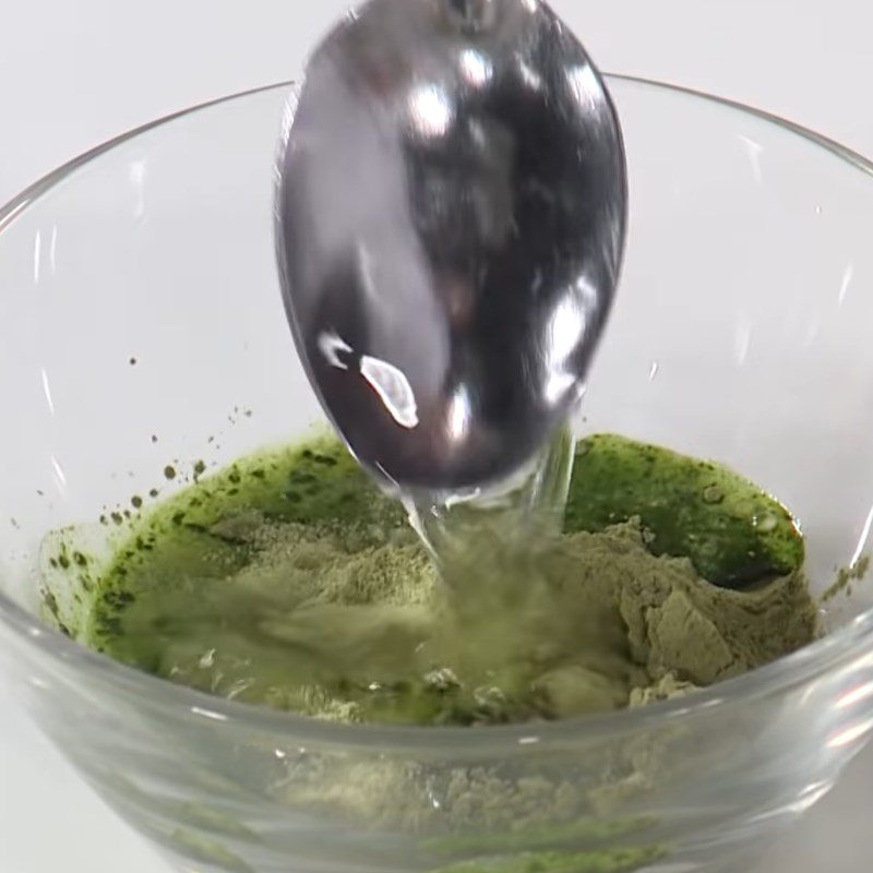Step 1 Prepare the jelly for Roasted Rice Matcha Milk Tea