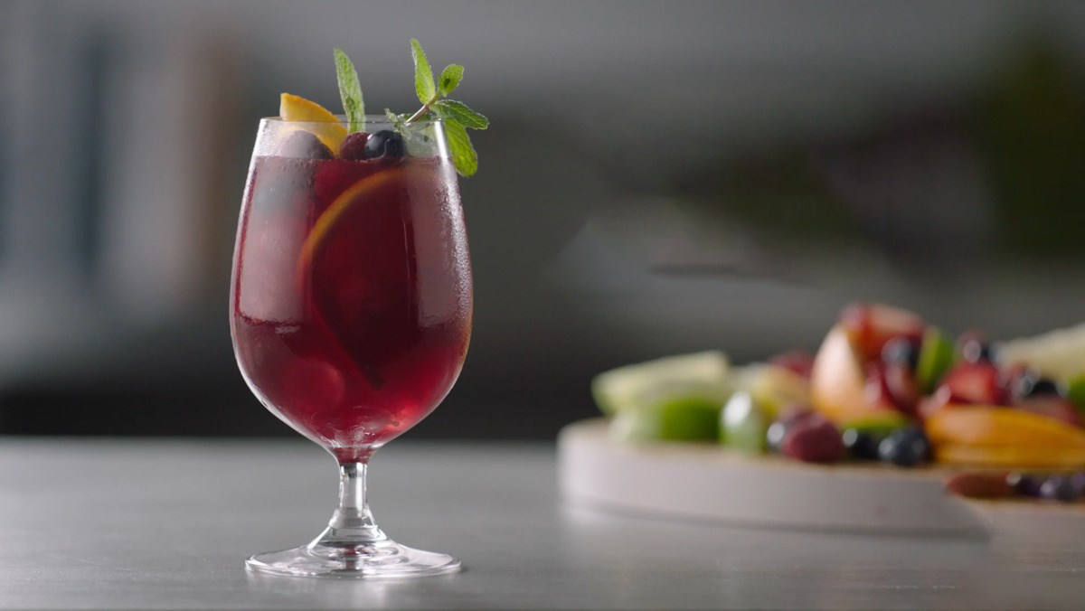 Sangria Cocktail with red wine