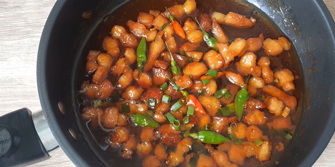 cooking dried meat with delicious taste for rice meal 08204
