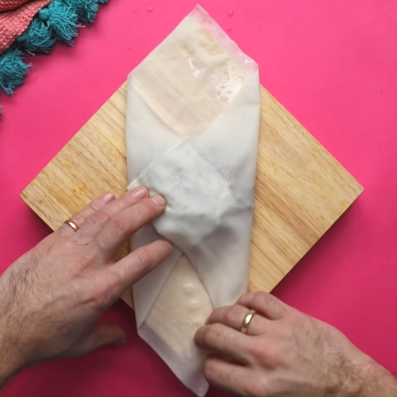 Step 4 Wrapping Spring Rolls Beef Cheese Spring Rolls