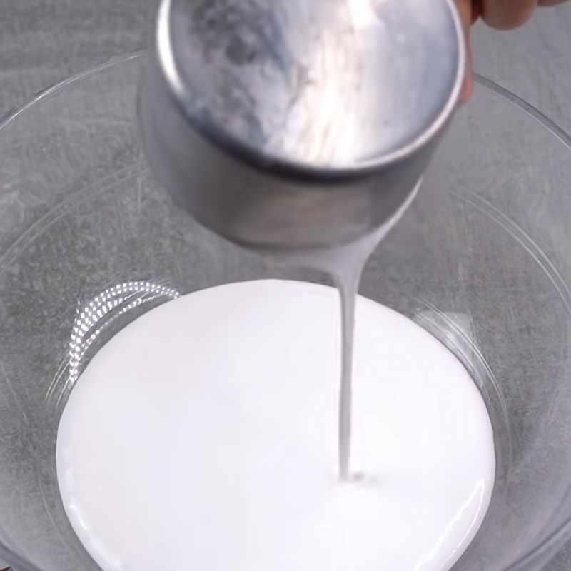 Step 2 Whipping cream and orange juice mixture Orange milk cream