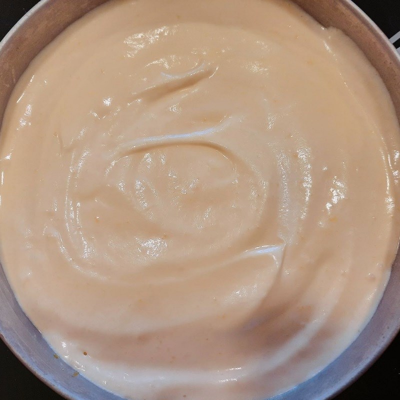 Step 3 Whisking the cake mixture for fresh orange sponge cake