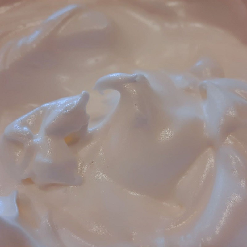 Step 2 Whisking the egg mixture for fresh orange sponge cake