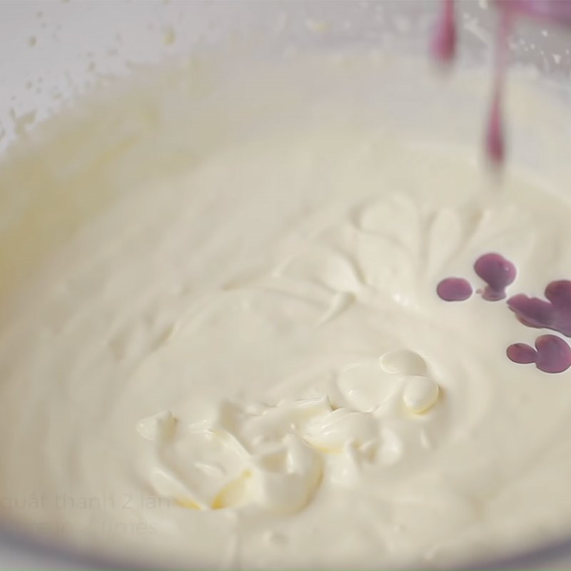 Step 4 Whip the cream Blueberry Yogurt Mousse Cake