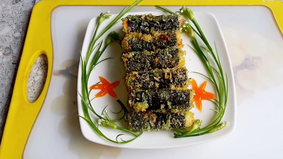 Fried Tofu with Seaweed