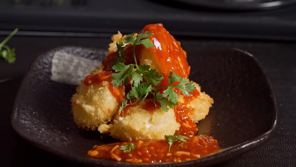 Crispy Fried Tofu with Plum Sauce