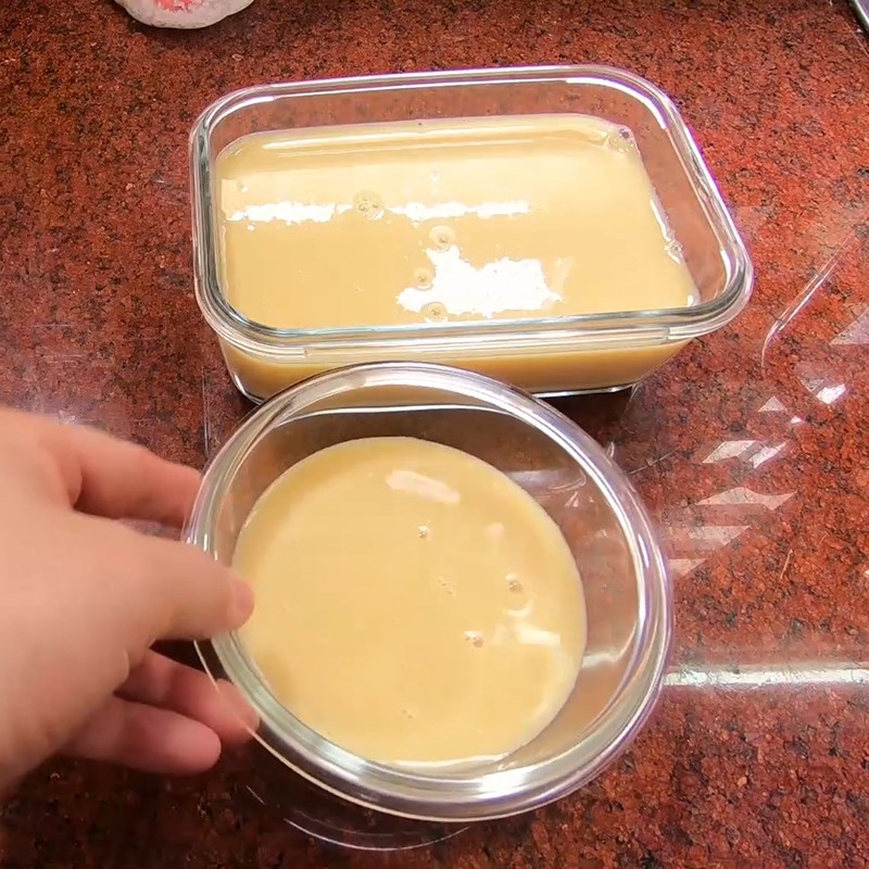 Step 2 Pour into Mould for Egg Tofu