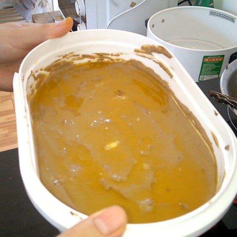 Step 5 Pour into the mold Beef liver pate