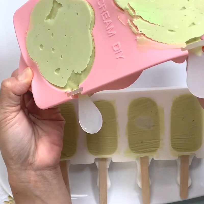 Step 5 Pouring into molds and freezing Yogurt Butter Ice Cream