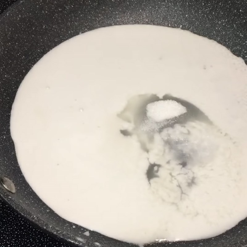 Step 3 Steaming Sticky Rice with Coconut Milk Grilled Banana