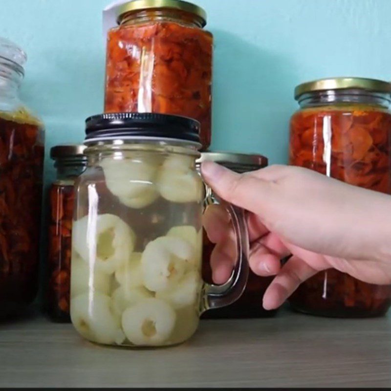 Step 5 Canned Lychee in Sugar Syrup
