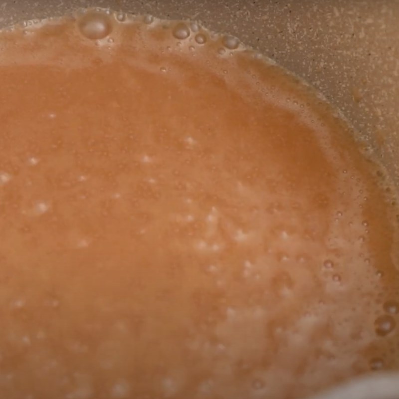 Step 1 Melting palm sugar Grilled coconut cake with an air fryer