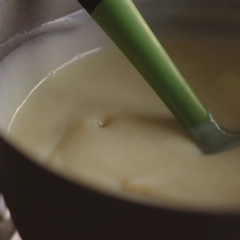 Step 3 Boil the mixture for chickpea tofu