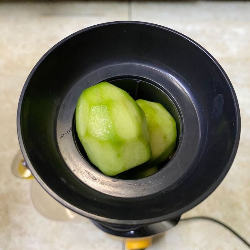 Step 2 Juicing the Sour Mango and Pineapple for Pineapple and Sour Mango Juice