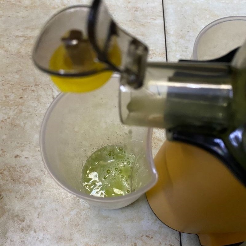 Step 2 Juicing the sour and mango Mango Sour Juice