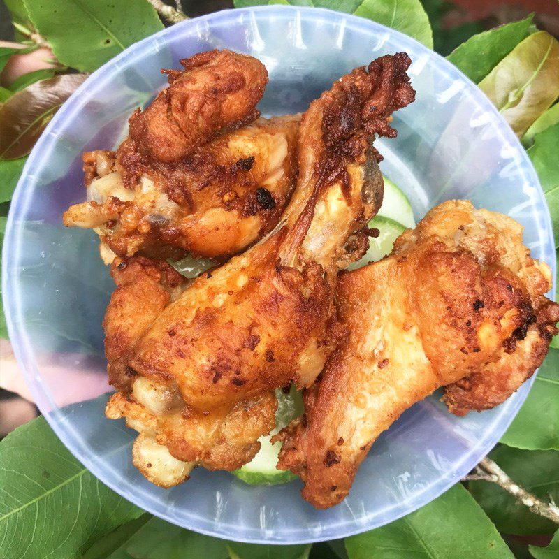 Step 2 Frying Chicken Spicy Salt Fried Chicken