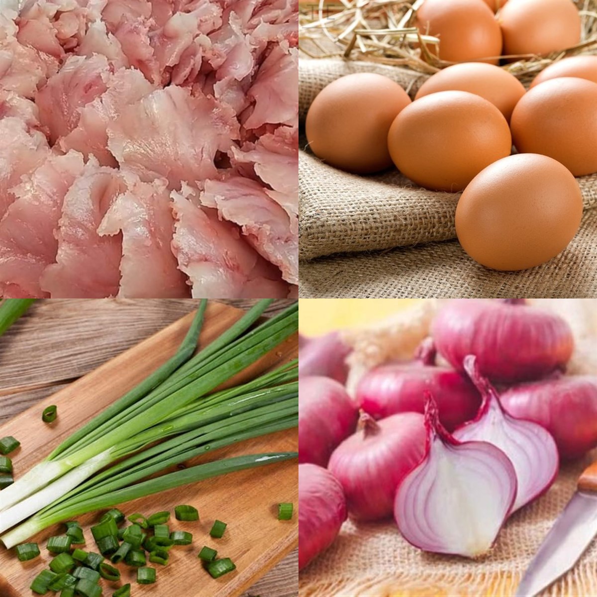 Ingredients for the dish steamed fish cake